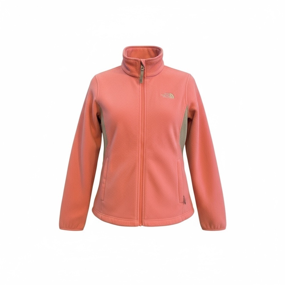 The North Face Women's pink/gray Fleece Jacket see measurement for size